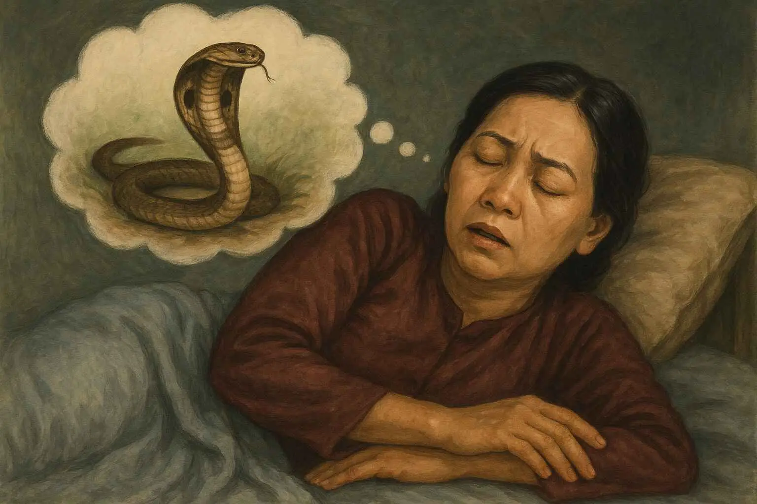 mơ thấy rắn hổ mang đánh con gì